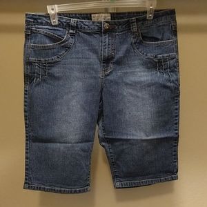 Denim Bermuda Shorts